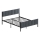 Metalseng LUNOR 120x200 cm, antracit, maks. belastning 120 kg