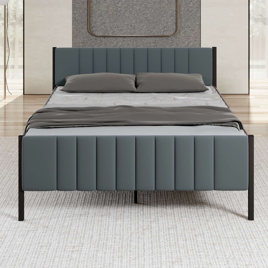 Metalseng LUNOR 120x200 cm, antracit, maks. belastning 120 kg