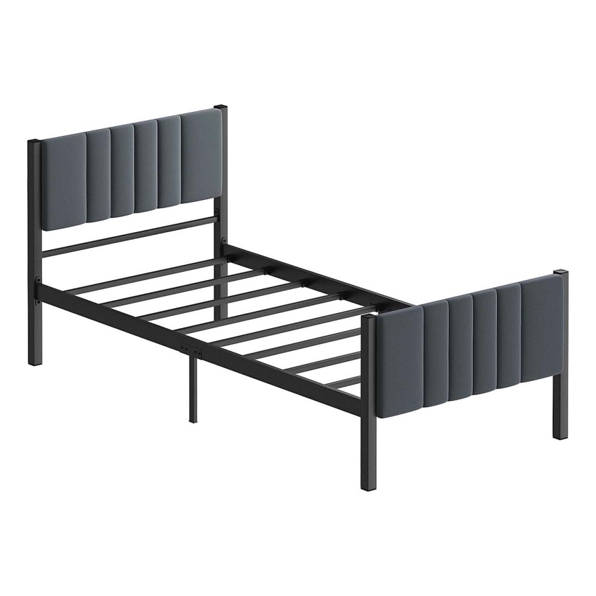 Metalseng LUNOR 90x200 cm, antracit, maks. belastning 120 kg