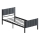 Metalseng LUNOR 90x200 cm, antracit, maks. belastning 120 kg