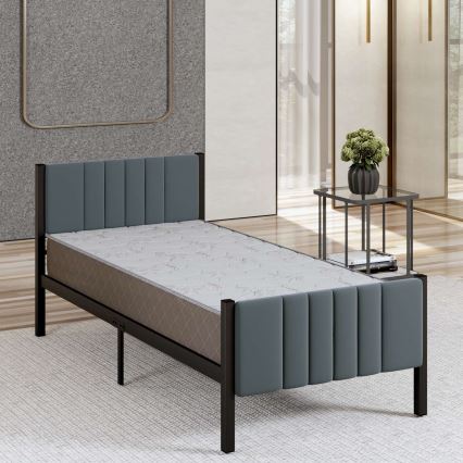 Metalseng LUNOR 90x200 cm, antracit, maks. belastning 120 kg