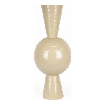 Metalvase 60x25 cm beige