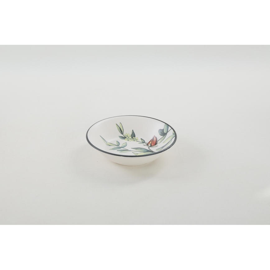 Middagsservice, 24 dele, flerfarvet i stentøj