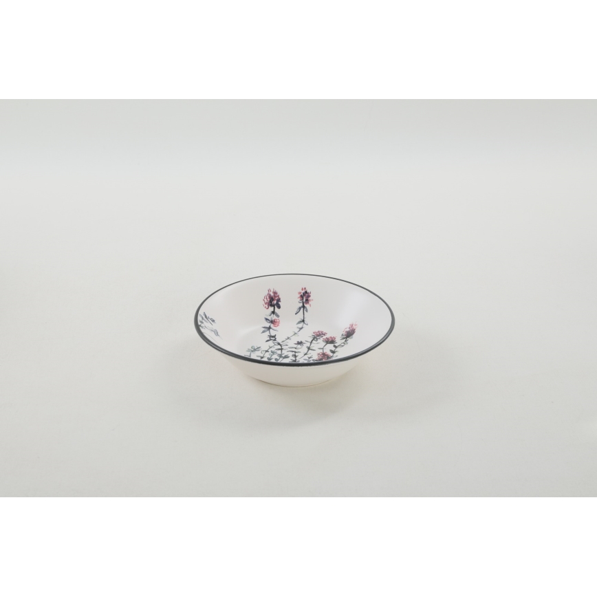 Middagsservice, 24 dele, flerfarvet i stentøj