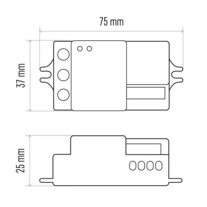 Mikrobølgeovn bevægelsessensor MW B 360 ° 1200W / 230V hvid