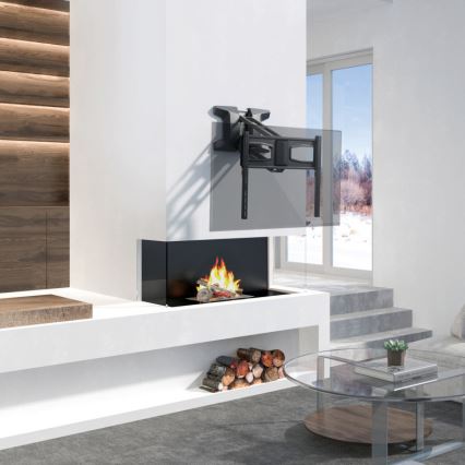 MK FLORIA MKF-21DM647 - Vægbeslag til TV med svingarm til 70 sort + fjernbetjening