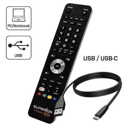 MK FLORIA Superior FREEDOM 04.01.2001 USB - Fjernbetjening 4-i-1 USB 2xAAA