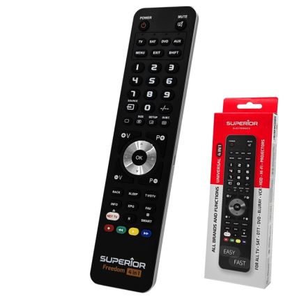 MK FLORIA Superior FREEDOM 04.01.2001 USB - Fjernbetjening 4-i-1 USB 2xAAA