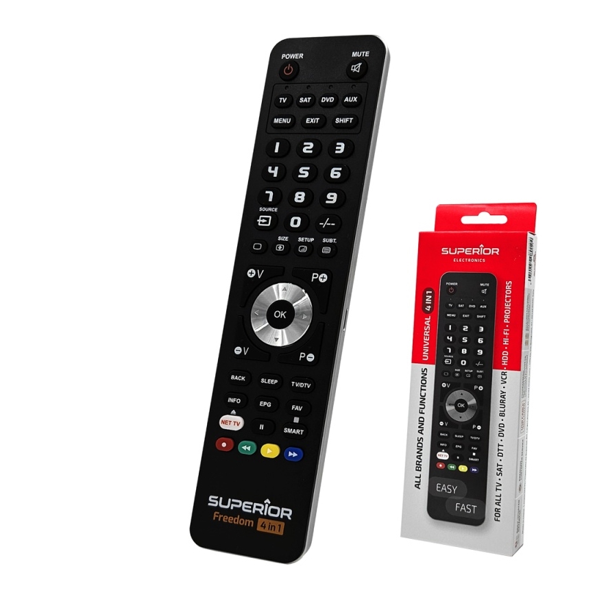 MK FLORIA Superior FREEDOM 04.01.2001 USB - Fjernbetjening 4-i-1 USB 2xAAA