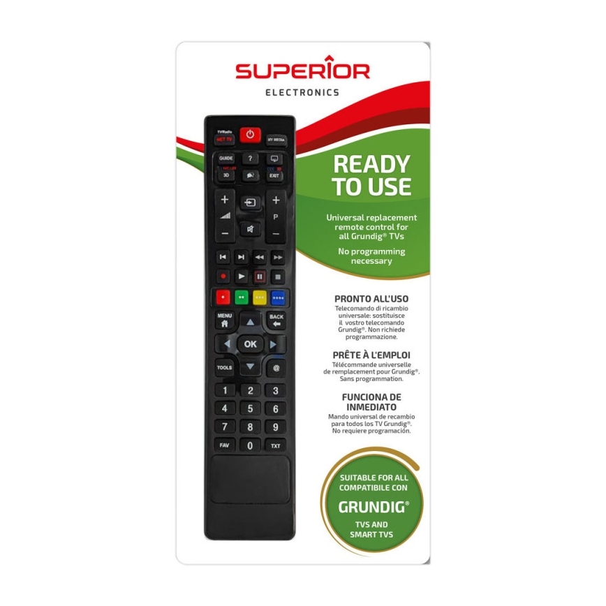 MK FLORIA Superior RC UNI TV Grundig - Fjernbetjening til TV brand Grundig 2xAAA