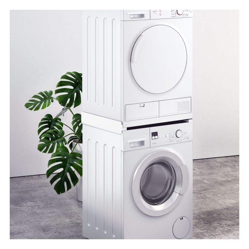 MK FLORIA Superior Tower Slim - mellemstykke til vaskemaskine og tørretumbler, 66 cm, hvid