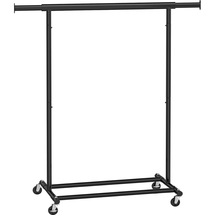 Mobilt fritstående tøjstativ LINEA, sort