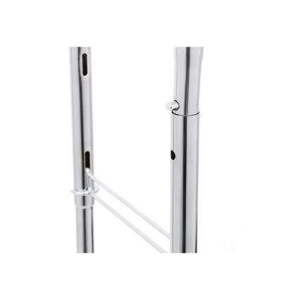 Mobilt fritstående tøjstativ LINEA, sølv