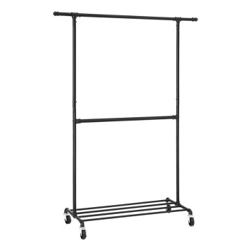 Mobilt garderobestativ LINEA, sort