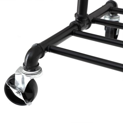 Mobilt garderobestativ LINEA, sort