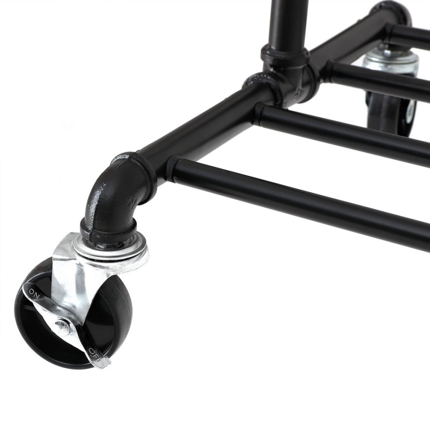 Mobilt garderobestativ LINEA, sort