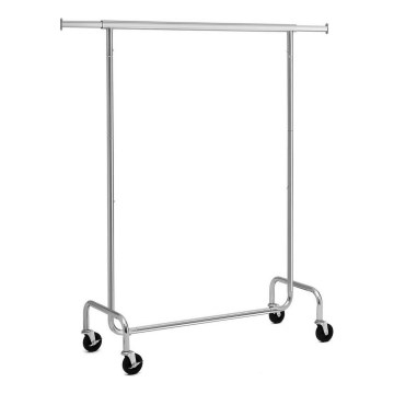 Mobilt gulvstående tøjstativ JEAN 110/150x160x45 cm sølv