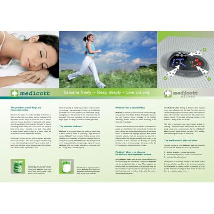 Monarch - Ortopædisk pude med hukommelsesskum RIMINI 40x70 cm Silver Medicott