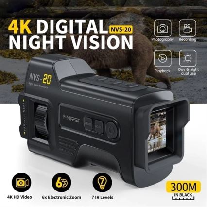 Monokulær natkikkert 6x25 2000 mAh
