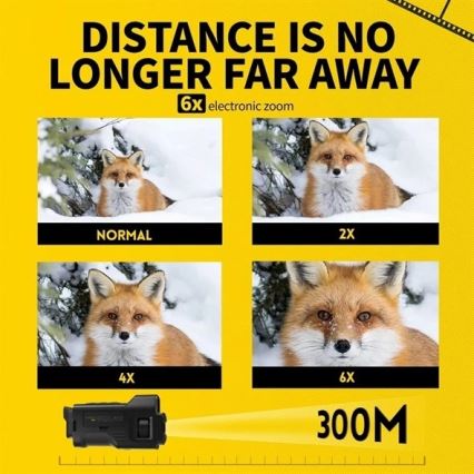 Monokulær natkikkert 6x25 2000 mAh