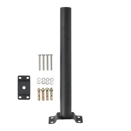 Monteringsbeslag til udendørsbelysning BASE, Ø 48 mm, sort