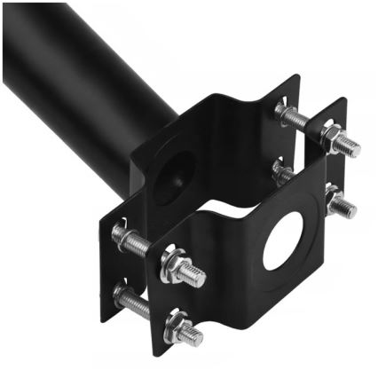 Monteringsbeslag til udendørsbelysning BASE, Ø 48 mm, sort