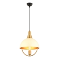 MONZA pendel 1xE27/40W/230V diameter 30 cm creme/guld