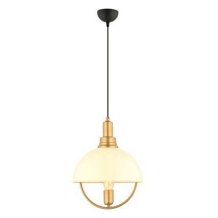 MONZA pendel 1xE27/40W/230V diameter 30 cm creme/guld