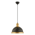 MONZA pendel 1xE27/40W/230V Ø 29 cm sort/bronz