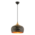 MONZA pendel lampe 1xE27/40W/230V, diameter 30 cm, sort/bronze