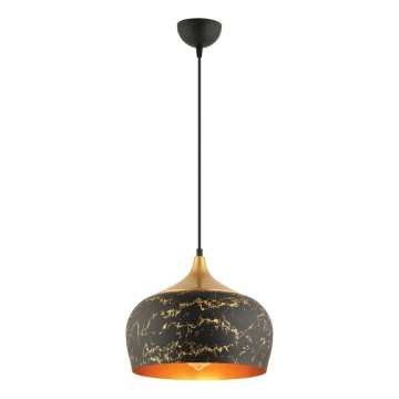 MONZA pendel lampe 1xE27/40W/230V, diameter 30 cm, sort/bronze