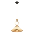 MONZA pendellampe 1xE27/40W/230V diameter 30 cm creme/bronz