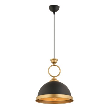 MONZA pendellampe 1xE27/40W/230V Ø 30 cm sort/bronze