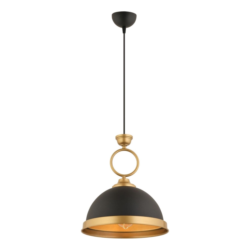 MONZA pendellampe 1xE27/40W/230V Ø 30 cm sort/bronze