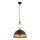 MONZA pendellampe 1xE27/40W/230V Ø 30 cm sort/bronze
