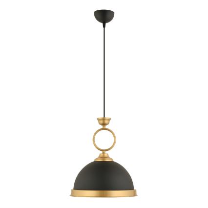 MONZA pendellampe 1xE27/40W/230V Ø 30 cm sort/bronze