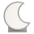 MOON LED/12W/230V grå LED bordlampe til børn