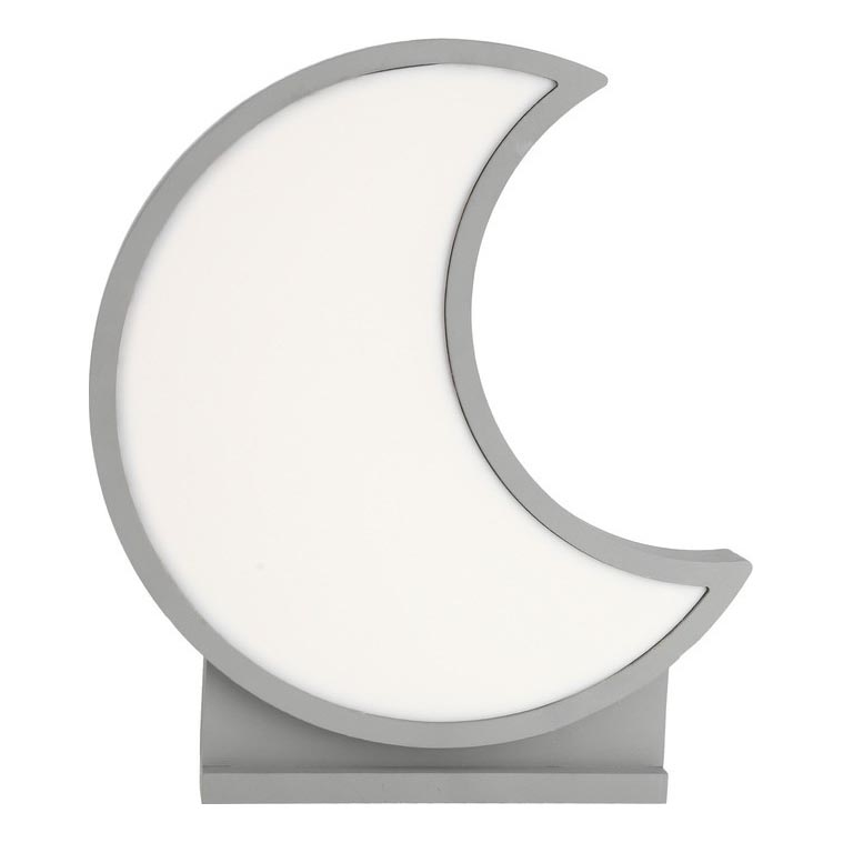 MOON LED/12W/230V grå LED bordlampe til børn