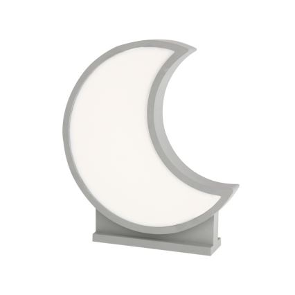 MOON LED/12W/230V grå LED bordlampe til børn
