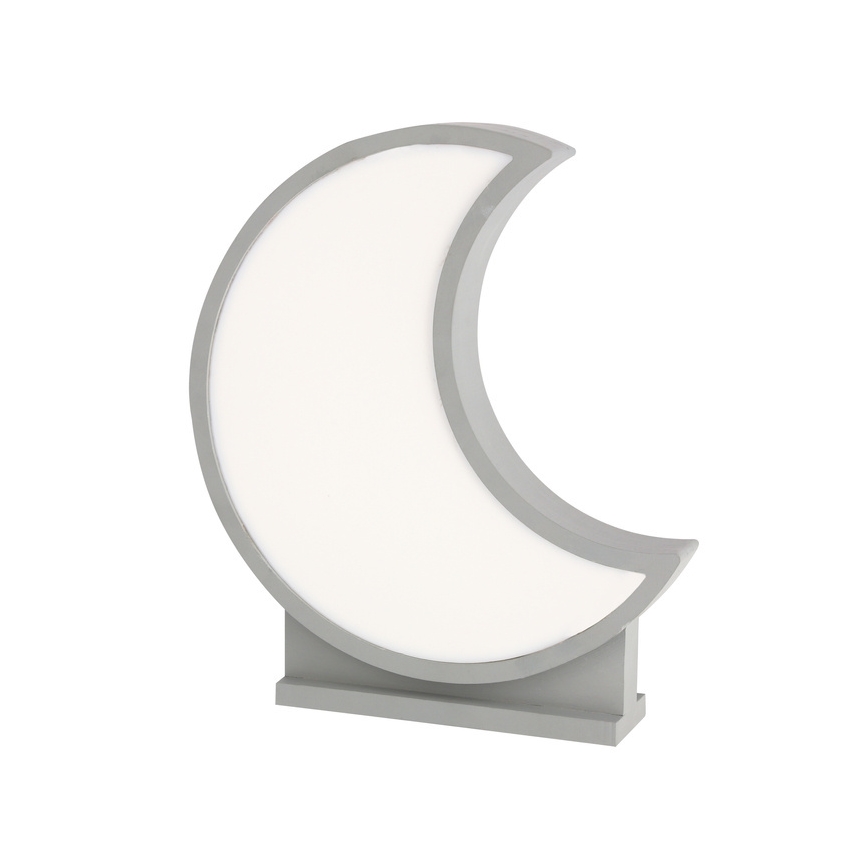 MOON LED/12W/230V grå LED bordlampe til børn