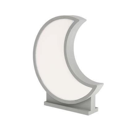 MOON LED/12W/230V grå LED bordlampe til børn