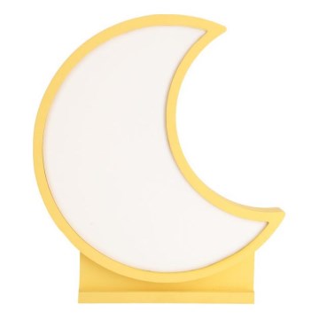 MOON LED/12W/230V gul LED bordlampe til børn