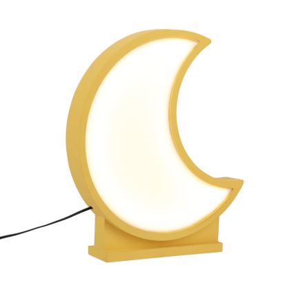MOON LED/12W/230V gul LED bordlampe til børn