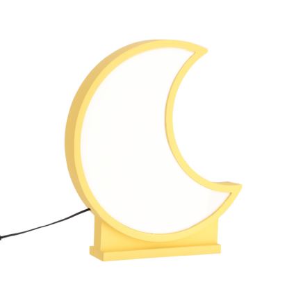 MOON LED/12W/230V gul LED bordlampe til børn