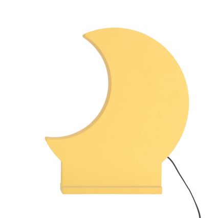 MOON LED/12W/230V gul LED bordlampe til børn