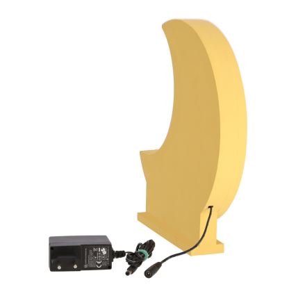 MOON LED/12W/230V gul LED bordlampe til børn