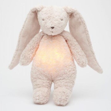 Moonie - Krammedyr med melodi og lys 2.0 kanin organic rose