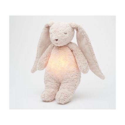 Moonie - Krammedyr med melodi og lys 2.0 kanin organic rose