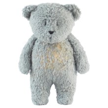 Moonie - Natlampe til børn bjørn mineral organic grey