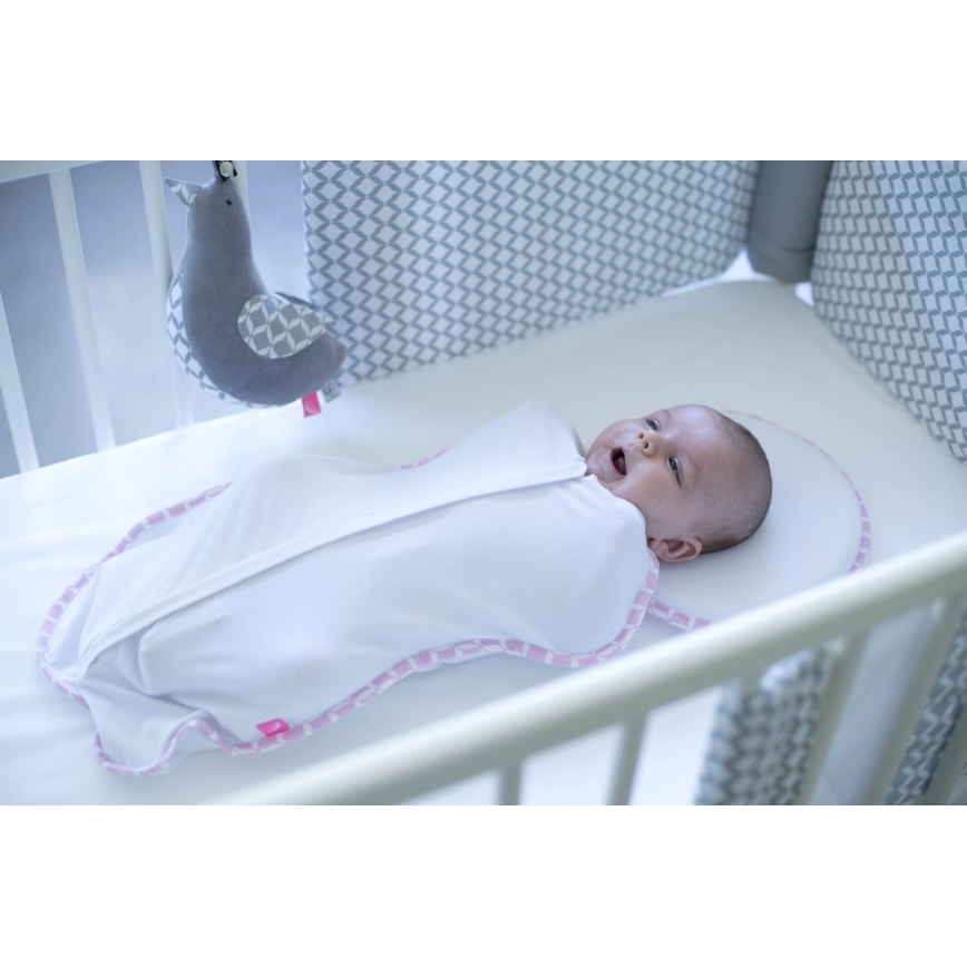MOTHERHOOD - Svøbetæppe Lyn & svøb CLASSICS 2.5-5 kg lyserød